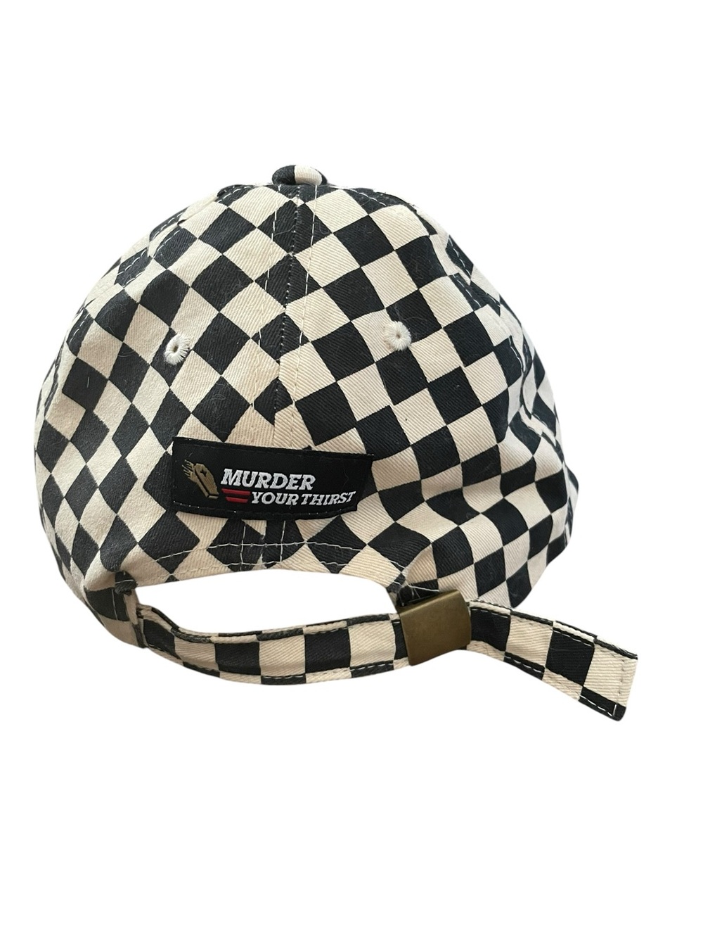 Liquid Death Checkerboard Cap EUC - Picture 2 of 3